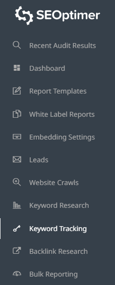 keyword tracking seoptimer